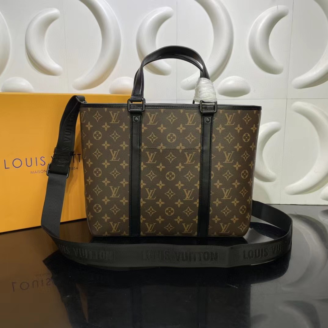 l**is V*t*n monogram macassar weekend tote gm