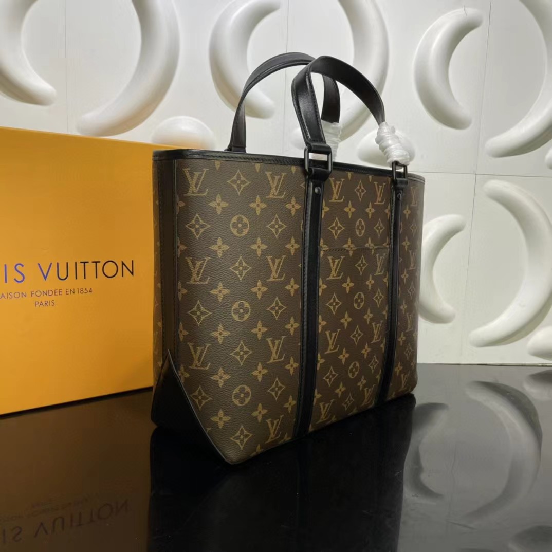 l**is V*t*n monogram macassar weekend tote gm