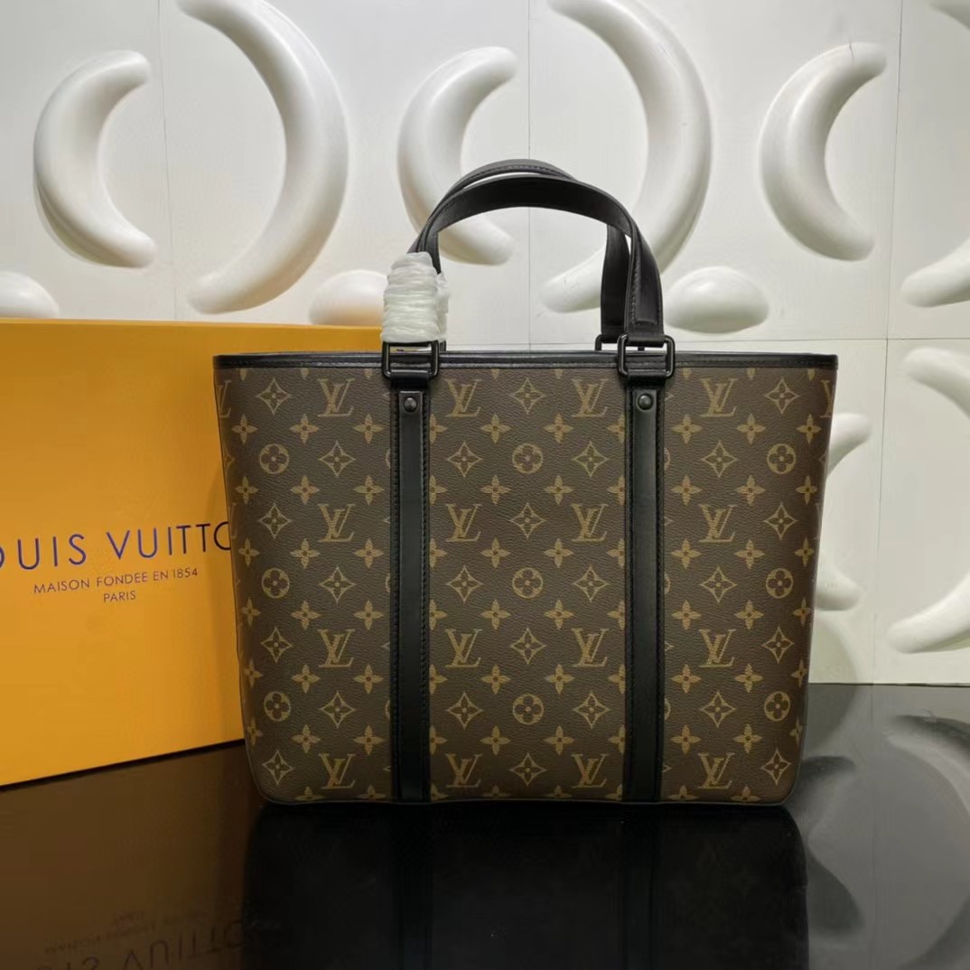 l**is V*t*n monogram macassar weekend tote gm